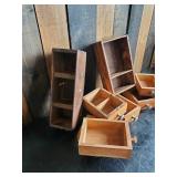 Lot of Vintage Wooden Drawers some with dividers great for smalls Nice Collection!!