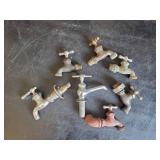 7 Brass Water well Spickets of various styles and sizes