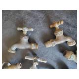 7 Brass Water well Spickets of various styles and sizes