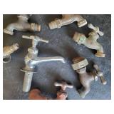7 Brass Water well Spickets of various styles and sizes