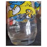 10 Vintage Smurf Glasses in good Vibrant Condition No Chips or Cracks