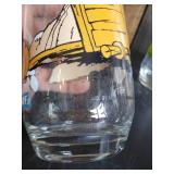 10 Vintage Smurf Glasses in good Vibrant Condition No Chips or Cracks