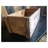 Large Wooden Bethlehem Steel Corp Box  In good Solid condition Vibrant Condition
