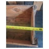 Large Wooden Bethlehem Steel Corp Box  In good Solid condition Vibrant Condition