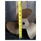 Heavy Vintage Brass Boat Propeller Great Display piece for the Cabin!!