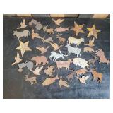 Lot of Metal Animal cutouts For Crafting or décor