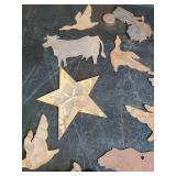 Lot of Metal Animal cutouts For Crafting or décor
