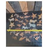 Lot of Metal Animal cutouts For Crafting or décor