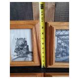 Vintage Train Photos in Frames