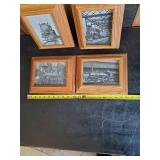 Vintage Train Photos in Frames