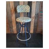 Cute refurbished Nautical Metal Stool with cushion Seat and Backrest This is a Must have for the Lake Place!!