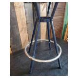 Cute refurbished Nautical Metal Stool with cushion Seat and Backrest This is a Must have for the Lake Place!!