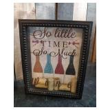 Wine Décor Lot with cork holders and Wine Shelf/Glass holder