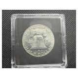 1963-D Silver Franklin Half Dollar Marked BU When Purchased 1963-D Silver Franklin Half Dollar Marked BU When Purchased