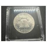 1963-D Silver Franklin Half Dollar Marked BU When Purchased 1963-D Silver Franklin Half Dollar Marked BU When Purchased