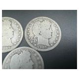 Five 90% Silver Barber Quarters Five 90% Silver Barber Quarters