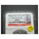 2011-S 1 Oz. Silver American Eagle Early Releases NGC MS69 2011-S 1 Oz. Silver American Eagle Early Releases NGC MS69