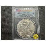 2012-S 1 Oz. American Silver Eagle PCGS MS70 - Perfect Graded Coin! -  PCGS Price Guide $95 2012-S 1 Oz. American Silver Eagle PCGS MS70 - Perfect Graded Coin! -  PCGS Price Guide $95