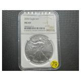 2020 1 Oz. Silver American Eagle NGC MS69 2020 1 Oz. Silver American Eagle NGC MS69