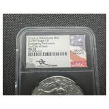 2020-P 1 Oz. Emergency Production First Day of Issue Silver American Eagle NGC MS69  -  NGC Price Guide $75 2020-P 1 Oz. Emergency Production First Day of Issue Silver American Eagle NGC MS69  -  NGC Price Guide $75