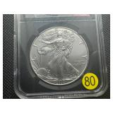 2020-P 1 Oz. Emergency Production First Day of Issue Silver American Eagle NGC MS69  -  NGC Price Guide $75 2020-P 1 Oz. Emergency Production First Day of Issue Silver American Eagle NGC MS69  -  NGC Price Guide $75
