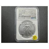2021 1 Oz. Type 1 Silver American Eagle Early Releases NGC MS69 2021 1 Oz. Type 1 Silver American Eagle Early Releases NGC MS69