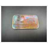 Beautiful Rainbow Toned 1 Oz. Silver USS Arizona Pearl Harbor Silver Round Beautiful Rainbow Toned 1 Oz. Silver USS Arizona Pearl Harbor Silver Round