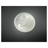 1989 BU Canadian 1 Oz. .9999 Silver Maple Leaf Coin 1989 BU Canadian 1 Oz. .9999 Silver Maple Leaf Coin