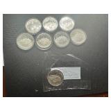 Eight Silver PROOF 1982-S 250th Anniv. Washington Half Dollars Eight Silver PROOF 1982-S 250th Anniv. Washington Half Dollars
