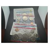 Two sets of 1976 Bicentennial Uncirculated U.S. Mint Sets 24 Coins - Greysheet Wholesale Price $9.00 each Two sets of 1976 Bicentennial Uncirculated U.S. Mint Sets 24 Coins - Greysheet Wholesale Price $9.00 each