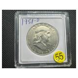 1951-D Silver Franklin Half Dollar 1951-D Silver Franklin Half Dollar