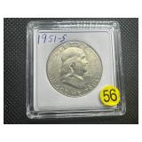 1951-S Silver Franklin Half Dollar 1951-S Silver Franklin Half Dollar