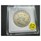 1960-D Silver Franklin Half Dollar 1960-D Silver Franklin Half Dollar