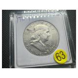 1961-P Silver Franklin Half Dollar 1961-P Silver Franklin Half Dollar