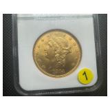 1904 Liberty Head $20.00 Double Eagle Gold Coin NGC MS63 - NGC Price Guide is $3675 1904 Liberty Head $20.00 Double Eagle Gold Coin NGC MS63 - NGC Price Guide is $3675