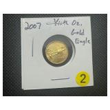 2007  $5.00 Gold Eagle (1/10 Ounce) of .999 Gold 2007  $5.00 Gold Eagle (1/10 Ounce) of .999 Gold