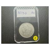 1879-O Morgan Silver Dollar Marked AU When Purchased 1879-O Morgan Silver Dollar Marked AU When Purchased