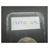 1884-O Morgan Silver Dollar Marked UNC When Purchased 1884-O Morgan Silver Dollar Marked UNC When Purchased