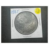 1885 Morgan Silver Dollar  Higher Grade, Toned 1885 Morgan Silver Dollar  Higher Grade, Toned