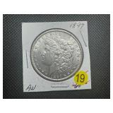 1897 Morgan Silver Dollar Marked AU When Purchased 1897 Morgan Silver Dollar Marked AU When Purchased