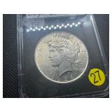1924 Peace Dollar Marked Gem BU From Original Roll When Purchased 1924 Peace Dollar Marked Gem BU From Original Roll When Purchased