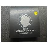 2023 Uncirculated Philadelphia Morgan Silver Dollar in Original Mint Package with COA 2023 Uncirculated Philadelphia Morgan Silver Dollar in Original Mint Package with COA