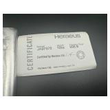 Heraeus Ten Ounce .9999 Silver Bar with Certificate of Authenticity Serial No. JA97575 Heraeus Ten Ounce .9999 Silver Bar with Certificate of Authenticity Serial No. JA97575