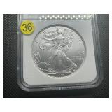 2010 1 Oz. Silver American Eagle Early Releases NGC MS70  - Perfect Graded Coin! 2010 1 Oz. Silver American Eagle Early Releases NGC MS70  - Perfect Graded Coin!