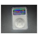 2010 1 Oz. Silver American Eagle Early Releases NGC MS70  - Perfect Graded Coin! 2010 1 Oz. Silver American Eagle Early Releases NGC MS70  - Perfect Graded Coin!