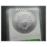 2010 1 Oz. Silver American Eagle Early Releases NGC MS70  - Perfect Graded Coin! 2010 1 Oz. Silver American Eagle Early Releases NGC MS70  - Perfect Graded Coin!
