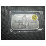 2023 BU Stacks & Bowers 1 Oz. Silver Bar 2023 BU Stacks & Bowers 1 Oz. Silver Bar