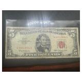 1963 Red Seal $5 Bill 1963 Red Seal $5 Bill