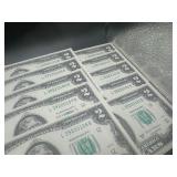 Ten Sequential $2 Bills Ten Sequential $2 Bills