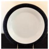 Beautiful Vintage China Set in White & Black by Noritake No 6883 "Sharon"